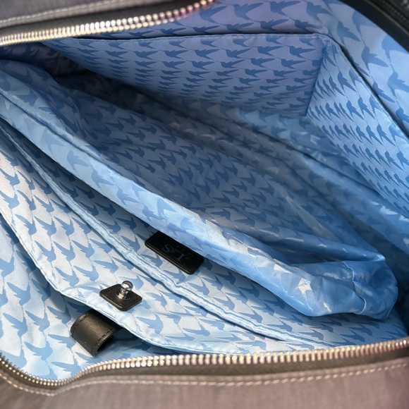 Lo & Sons OG Heather Gray and Black O.G. Overnight Bag Travel Carryon Tote - Picture 4 of 12